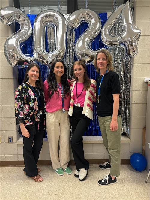 Four ELD teachers at CB South